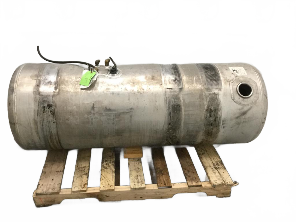 Aluminum RH fuel tank measures 23" x 61" 100 gallon rear filler - Second Truck Parts