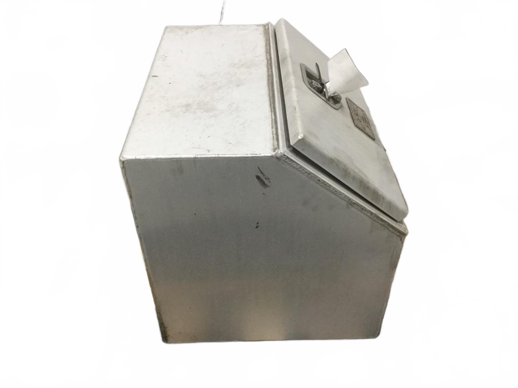 Chassis LH mounted Saddle Box Tool Box all metal OEM - Second Truck Parts