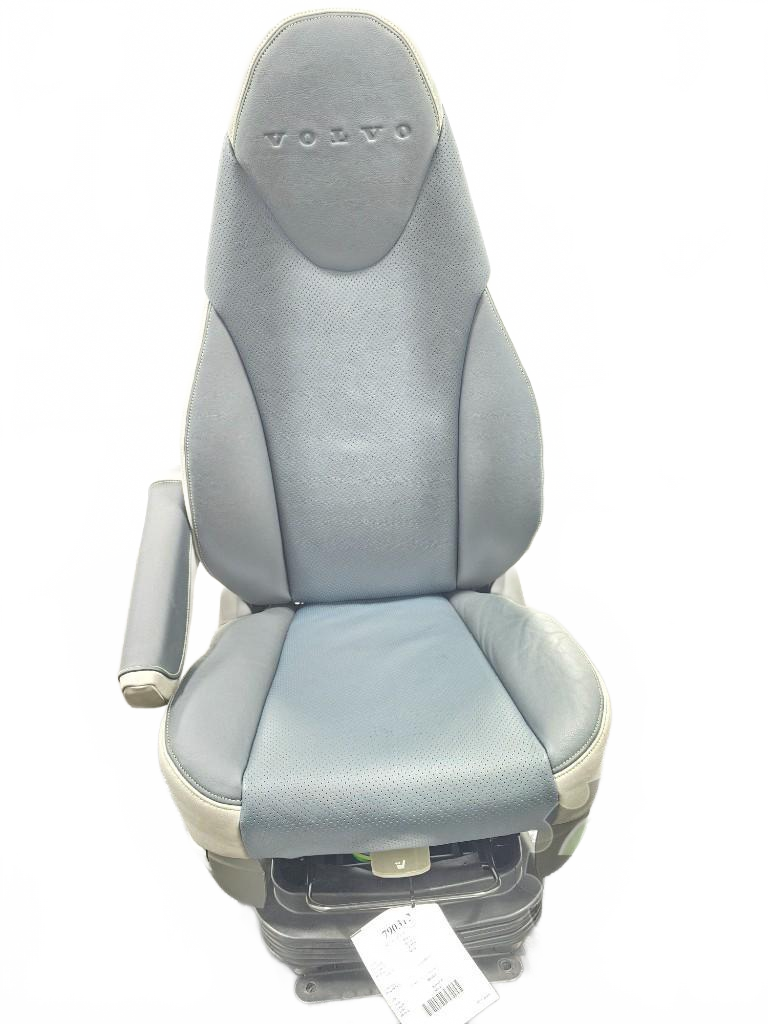 Volvo Grey and blue premium air ride seat OEM 24524612D4 - Second Truck Parts