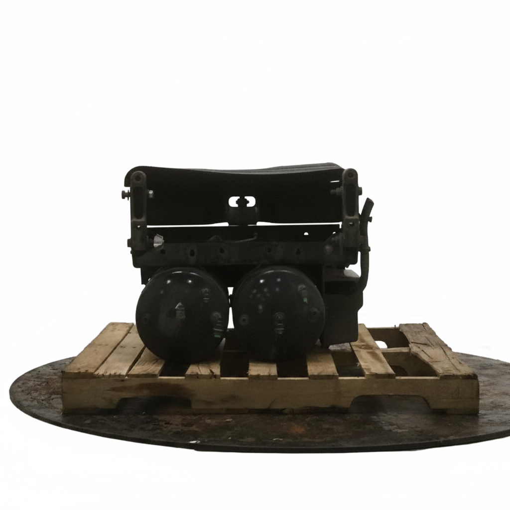 Under LH cab steel battery box with composite lid OEM - Second Truck Parts