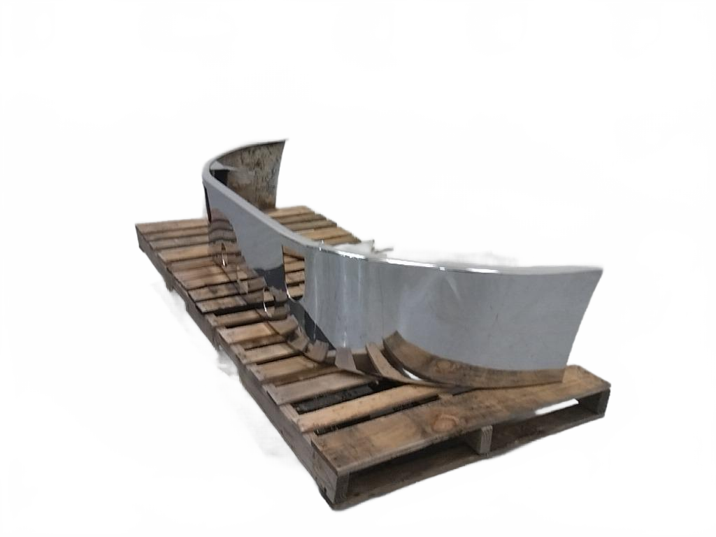 Mack Stainless steel bumper with tow hook holes OEM - Second Truck Parts
