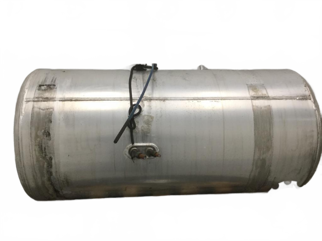 Aluminum LH Fuel Tank measures 25' x 60" 100 gallon with front - Second Truck Parts