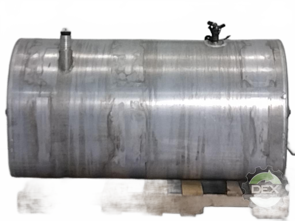 Aluminum LH Dshaped fuel tank measures 26" x 51" 125 gallon with - Second Truck Parts
