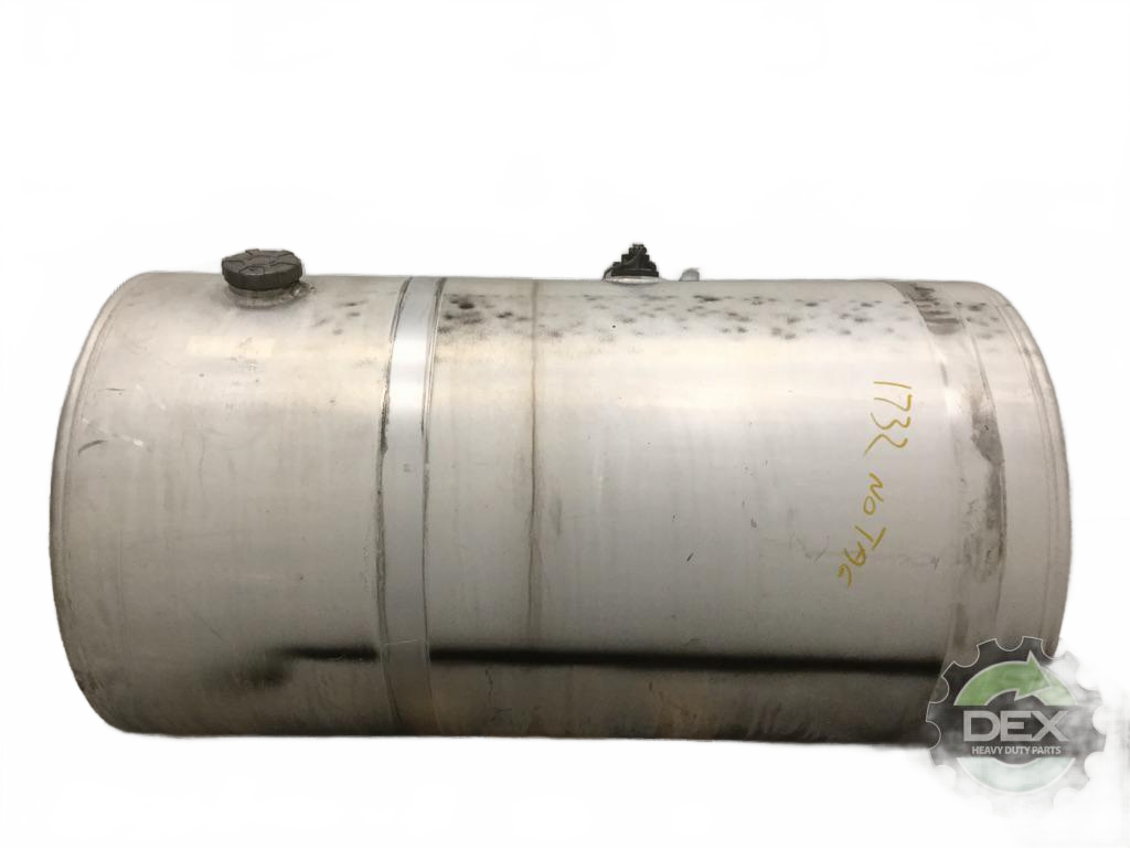 Aluminum RH fuel tank measures 26" x 47" 100 gallon with rear - Second Truck Parts