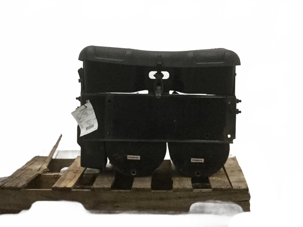 Under LH cab steel battery box with composite lid OEM - Second Truck Parts