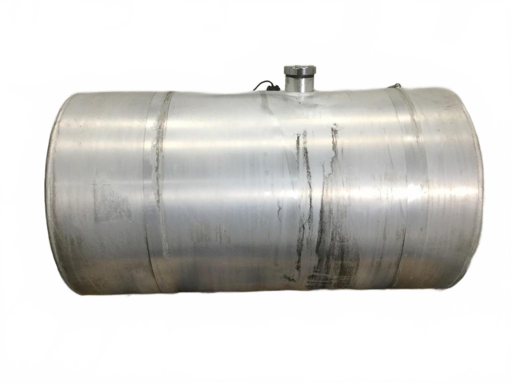 Aluminum LH fuel tank measures 26" x 47" 100 gallon with center - Second Truck Parts