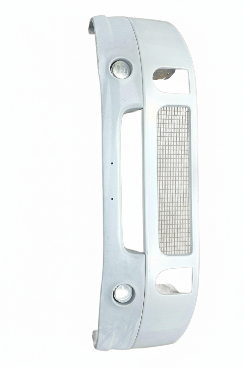 Mack 15' CXU13 2 piece composite front bumper with fog lights OEM - Second Truck Parts