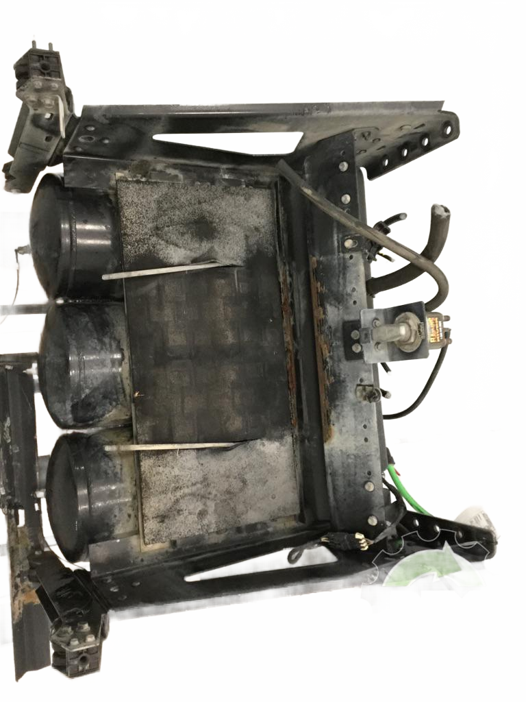 Volvo VNL steel battery box with x3 steel air tanks 21043167 OEM - Second Truck Parts