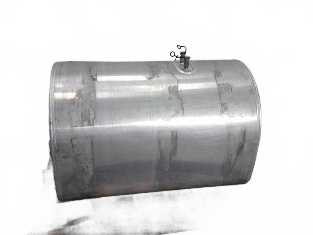 Mack RH aluminum D-shaped fuel tank measures 26" x 40" long with - Second Truck Parts