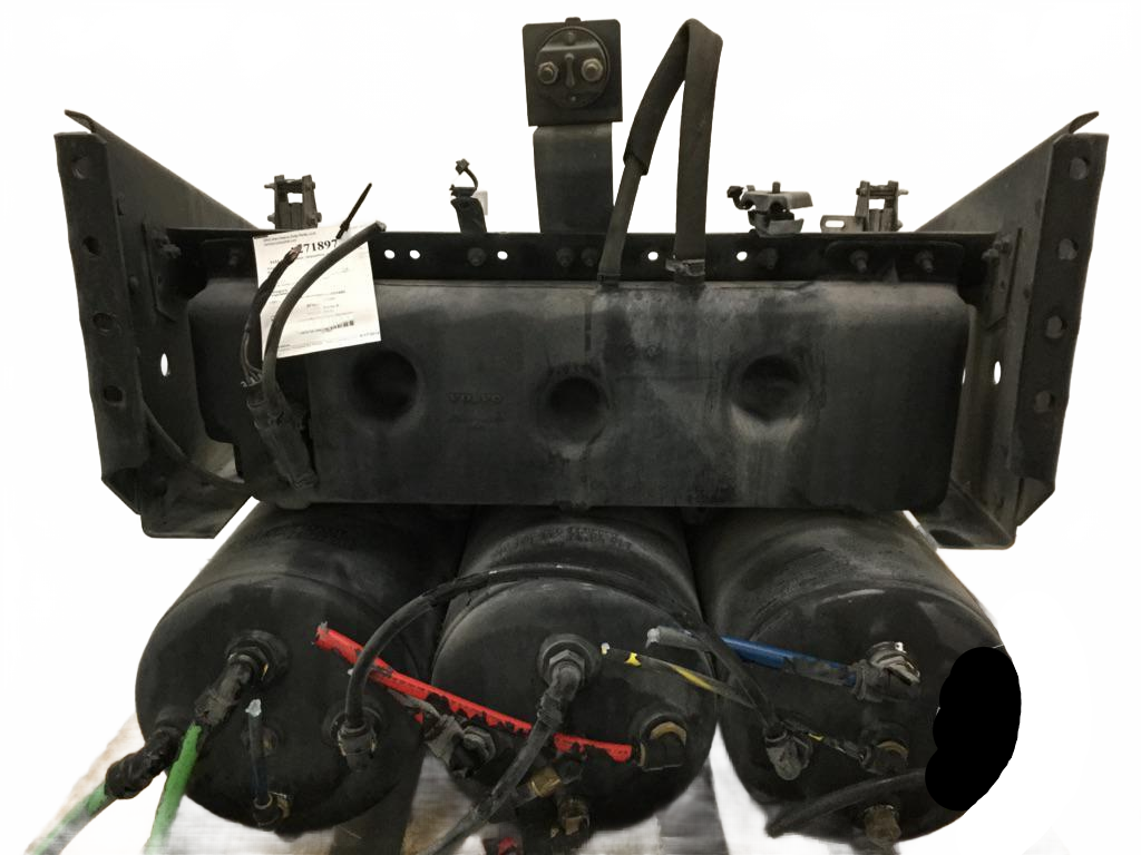 Volvo VNL steel battery box21043167 with x3 steel air tanks x2 - Second Truck Parts