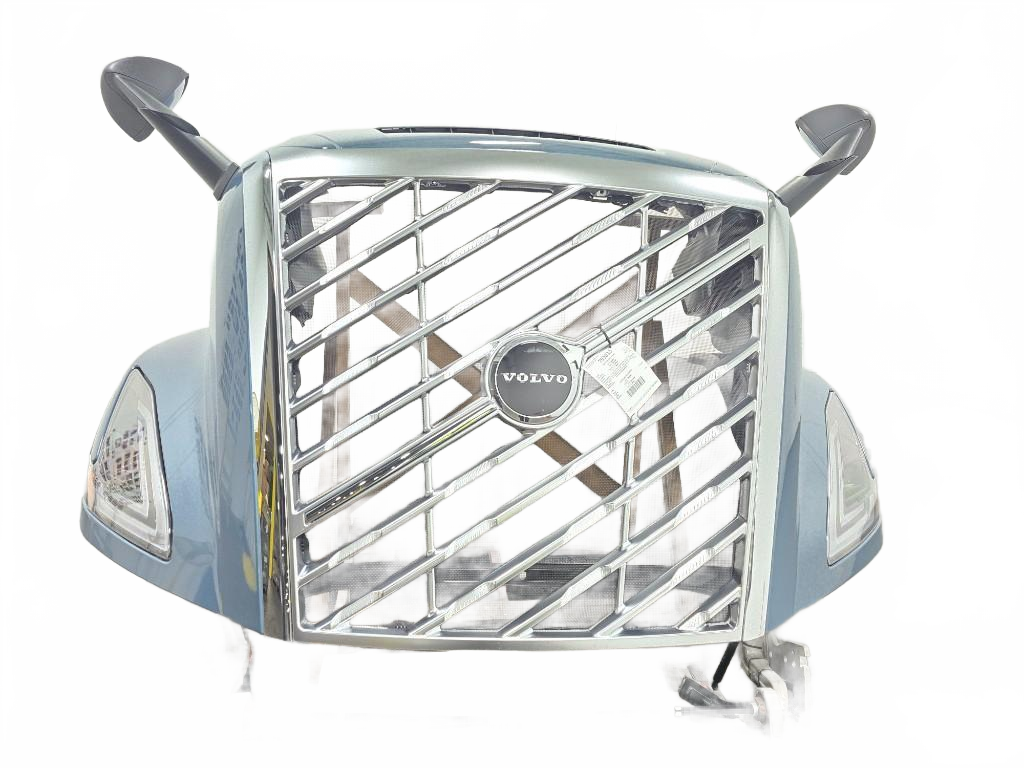 Volvo VNL hood assembly with chrome grille OEM 78696421D6 - Second Truck Parts
