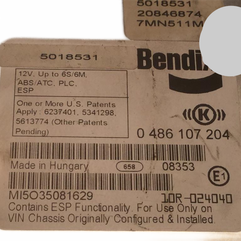 Mack BENDIX ABS EC-60 ADVANCED ECU PROGRAMMING -; BENDIX ABS EC-60 - Second Truck Parts