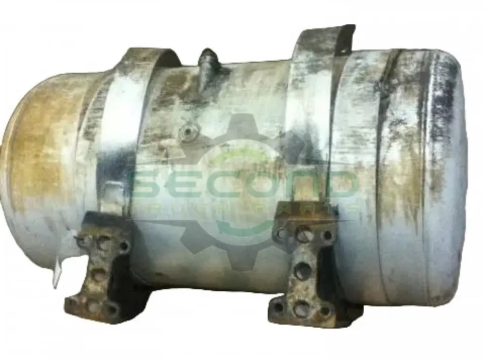 Pete LH 100 gallon polished aluminum fuel tank with straps OEM - Second Truck Parts