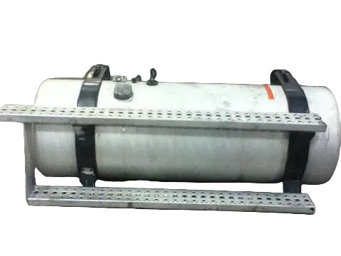 Dia 23" x 66" long 110 gallon aluminum fuel tank with straps OEM - Second Truck Parts