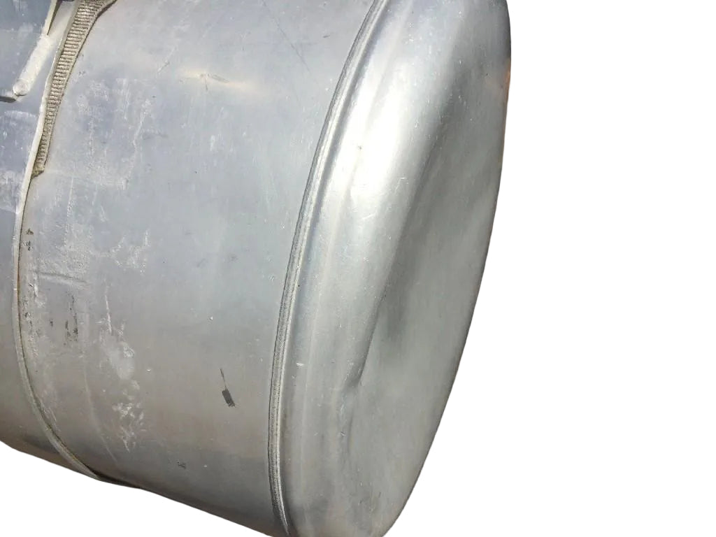 Pete LH 100 gallon polished aluminum fuel tank with straps OEM - Second Truck Parts