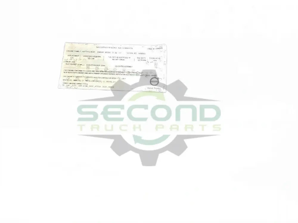 Volvo D13M OEM 22953313 - Second Truck Parts