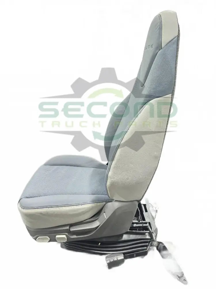 Volvo Grey and blue premium air ride seat OEM 24524612D3 - Second Truck Parts