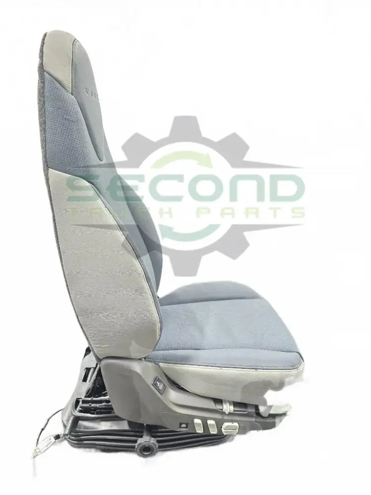 Volvo Grey and blue premium air ride seat OEM 24524612D3 - Second Truck Parts