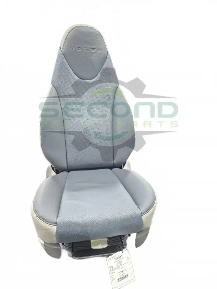 Volvo Grey and blue premium air ride seat OEM 24524612D3 - Second Truck Parts