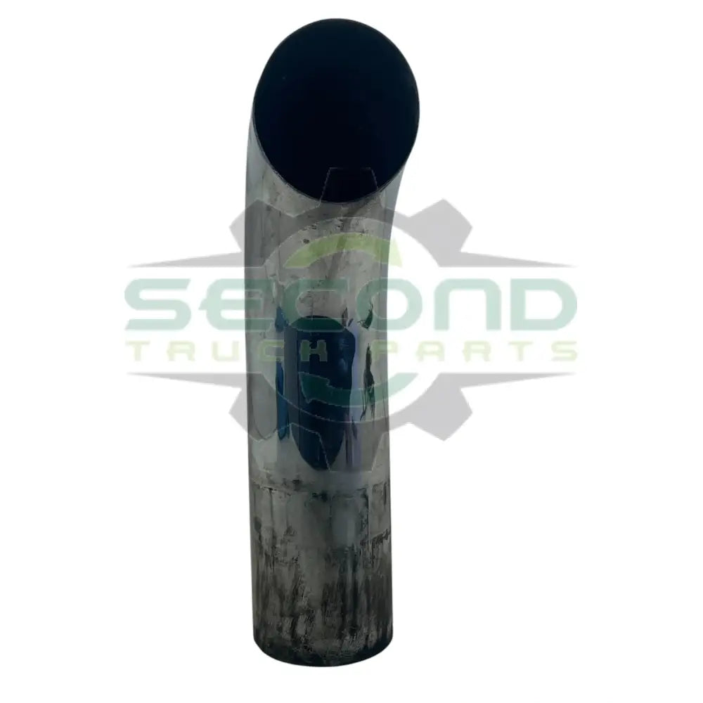 04-31798-026 Genuine Freightliner Curved Top Chrome Exhaust Stack 5"x26" - Second Truck Parts