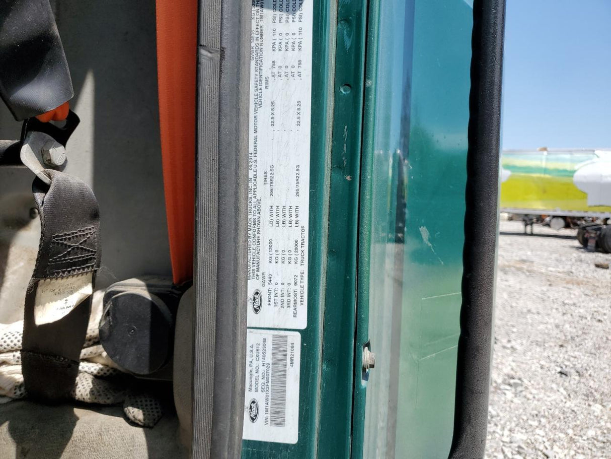 2015 Mack CXU600 Green - Second Truck Parts