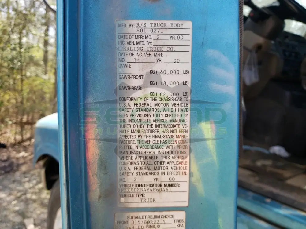 2000 STERLING LT9500 - Second Truck Parts
