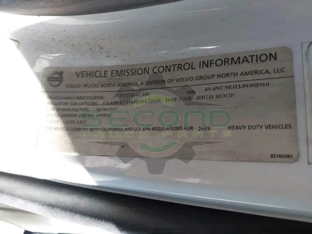 2018 Volvo VNL - Second Truck Parts