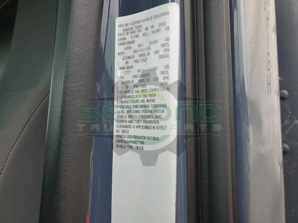 2023 Peterbilt 477 - Second Truck Parts