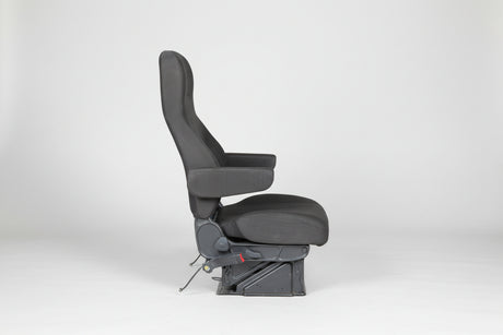 Duroshox 2195 20” Black Captain Air Ride Truck Driver Seat P/N 324696-01 - Second Truck Parts