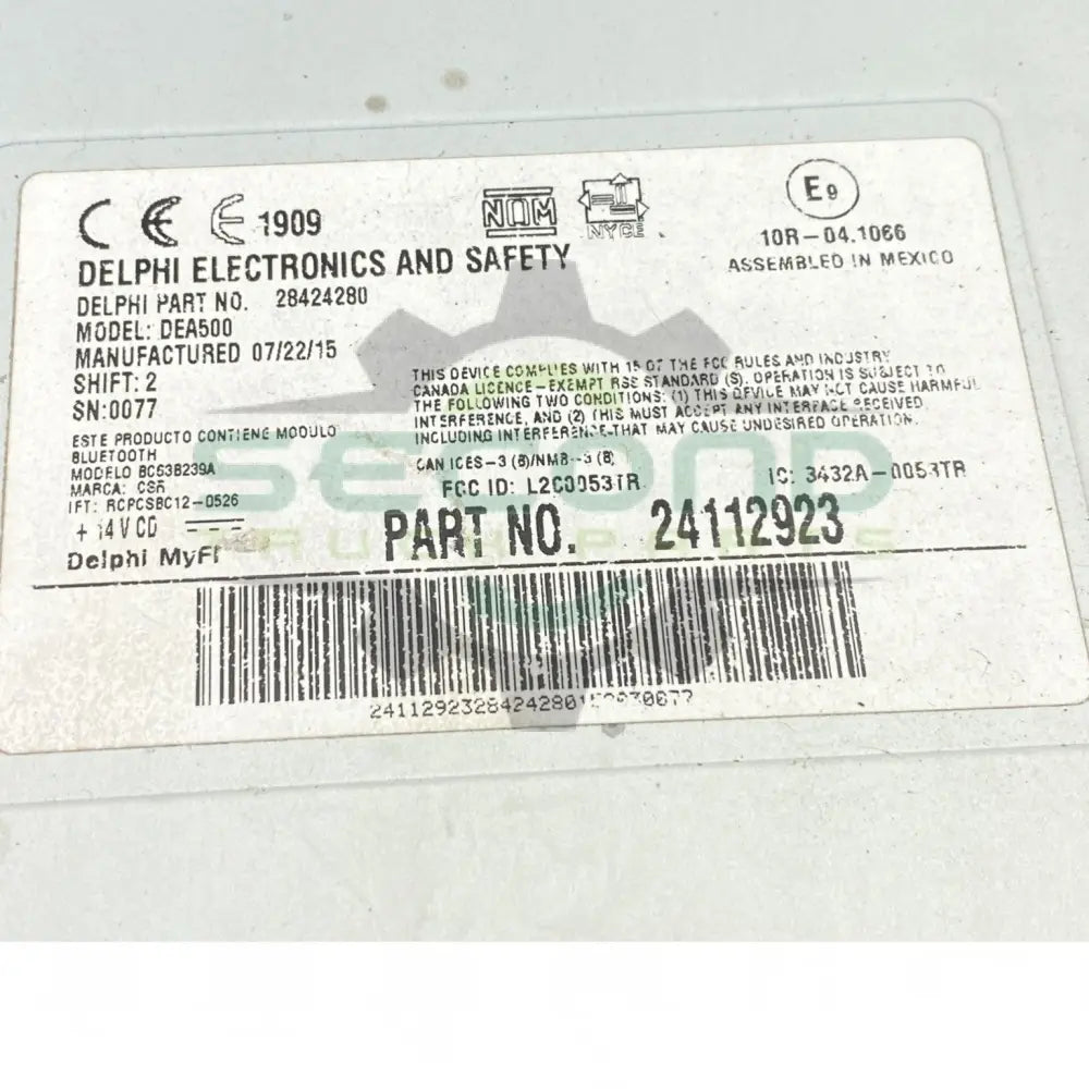 28424890 Genuine Paccar Radio - Radios