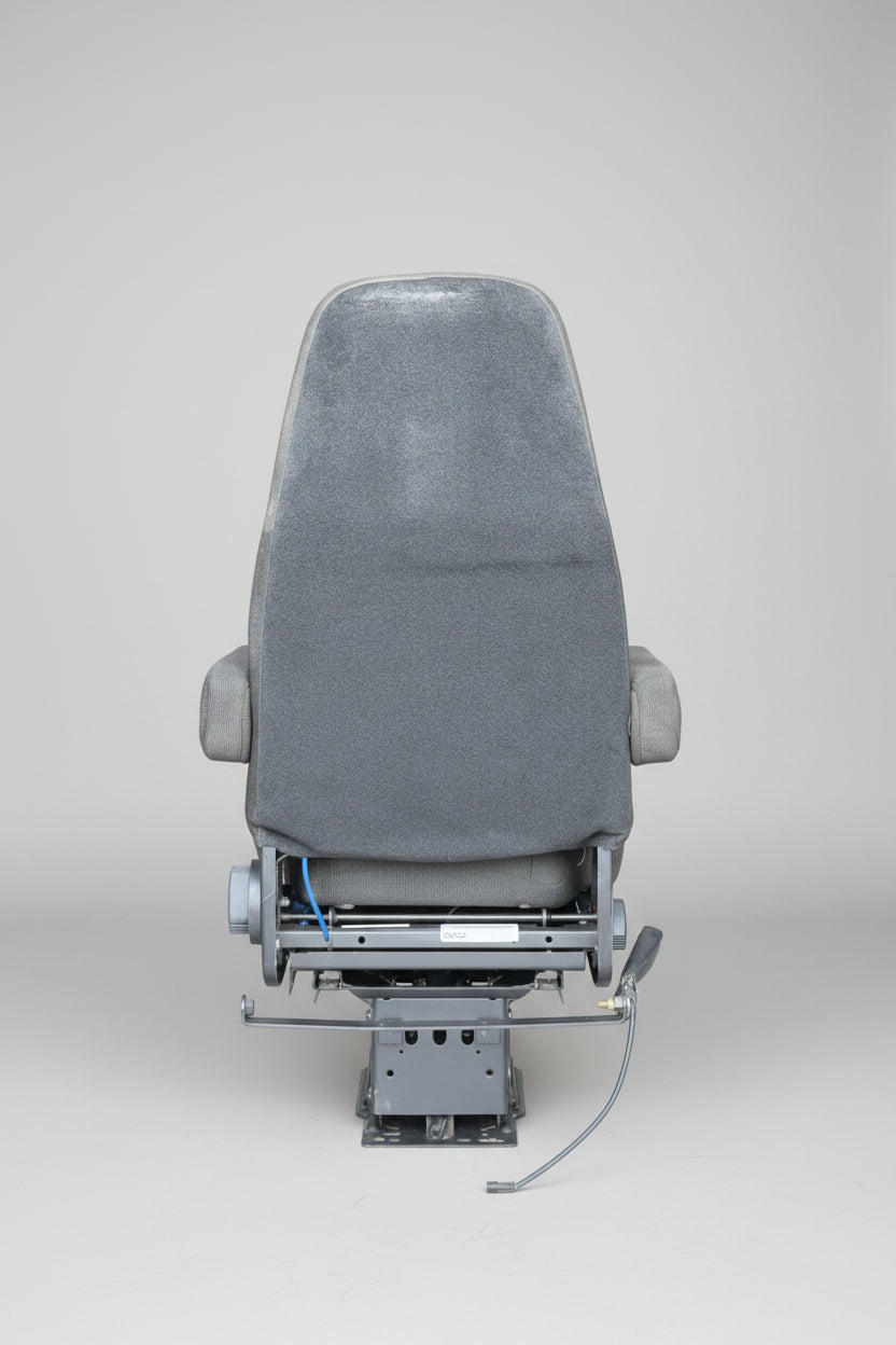 Duroshox 2195 20” Black Captain Air Ride Truck Driver Seat P/N 324696-01 - Second Truck Parts