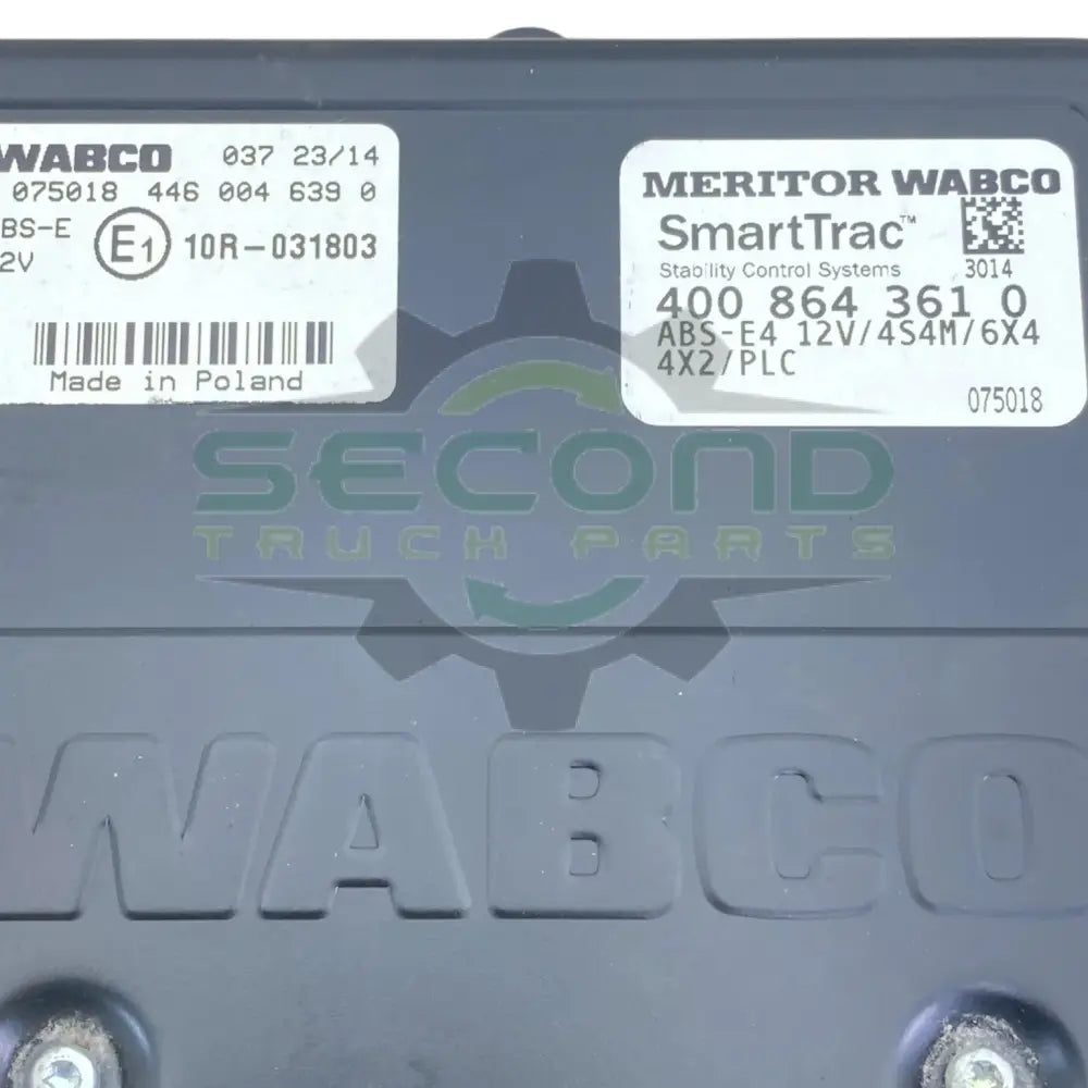 4008643610 Genuine Wabco ECU Electronic Control Unit PABS E4C 12V 4S4M - Second Truck Parts