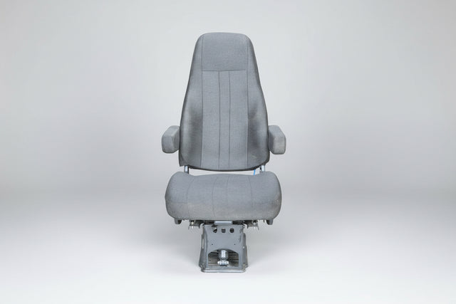 Duroshox 2195 20” Black Captain Air Ride Truck Driver Seat P/N 324696-01 - Second Truck Parts