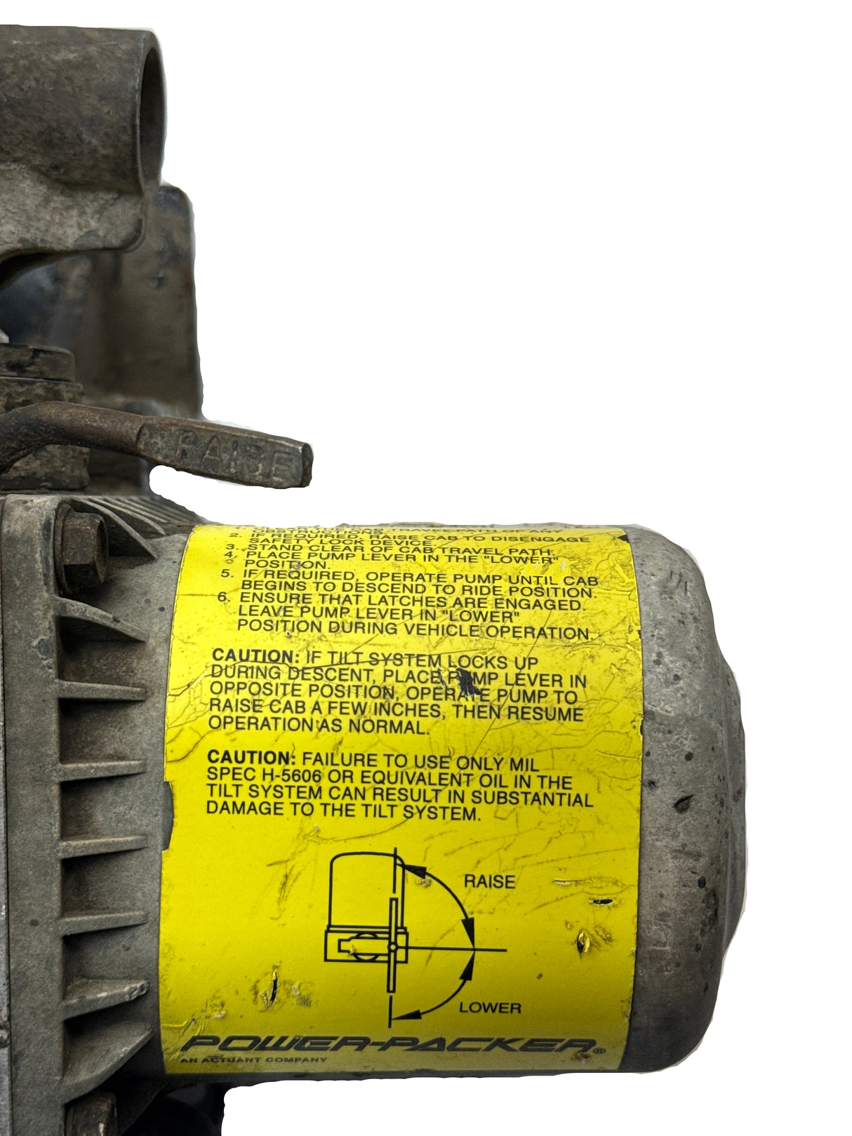 Genuine Paccar Cab Air Tilt Pump