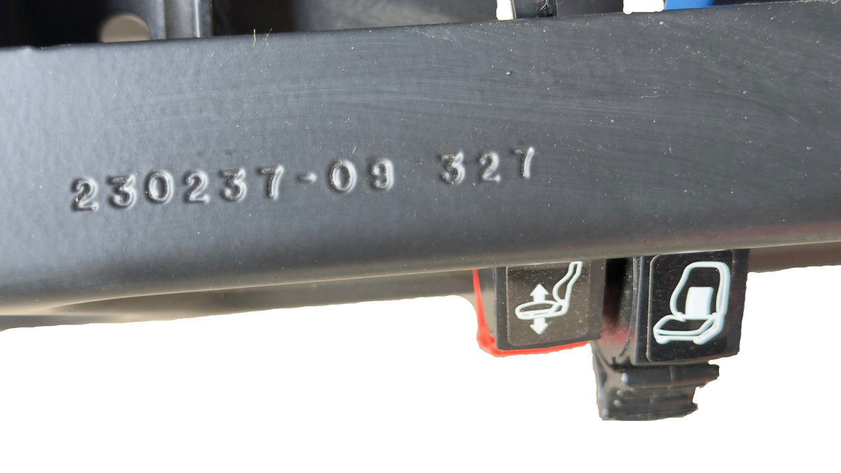 Duroshox 2195 20” Black Captain Air Ride Truck Driver Seat P/N 324696-01 - Second Truck Parts