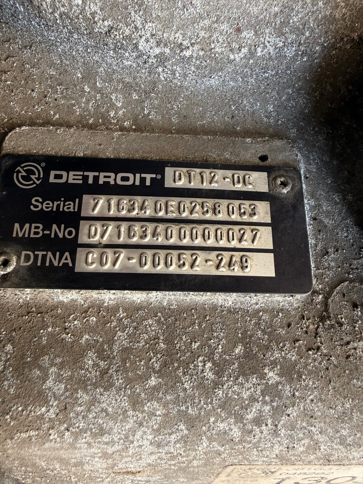Genuine Detroit Diesel Transmission DT12-DHE
