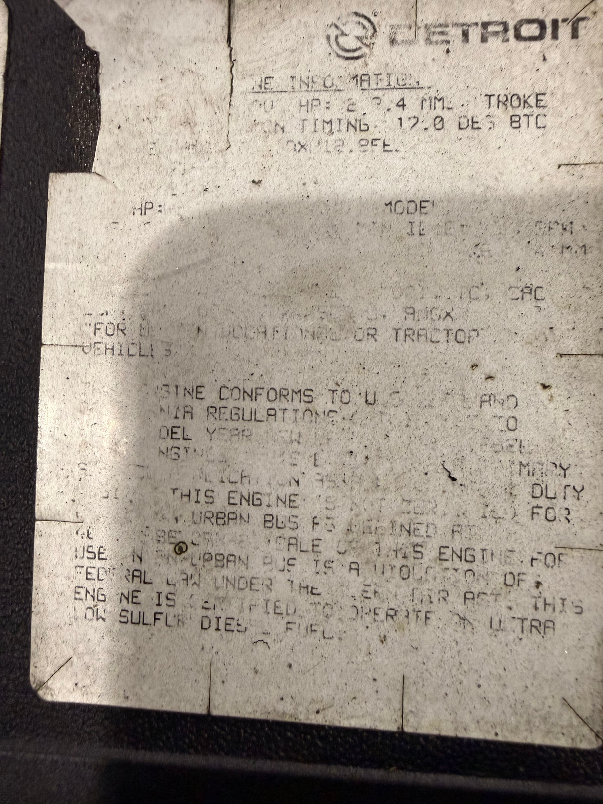 Genuine Detroit Diesel Engine DD13 - Second Truck Parts