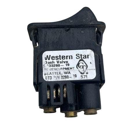 GTD 3280-19 Genuine Western Star Interior Axle Lock Air Valve Rocker Switch