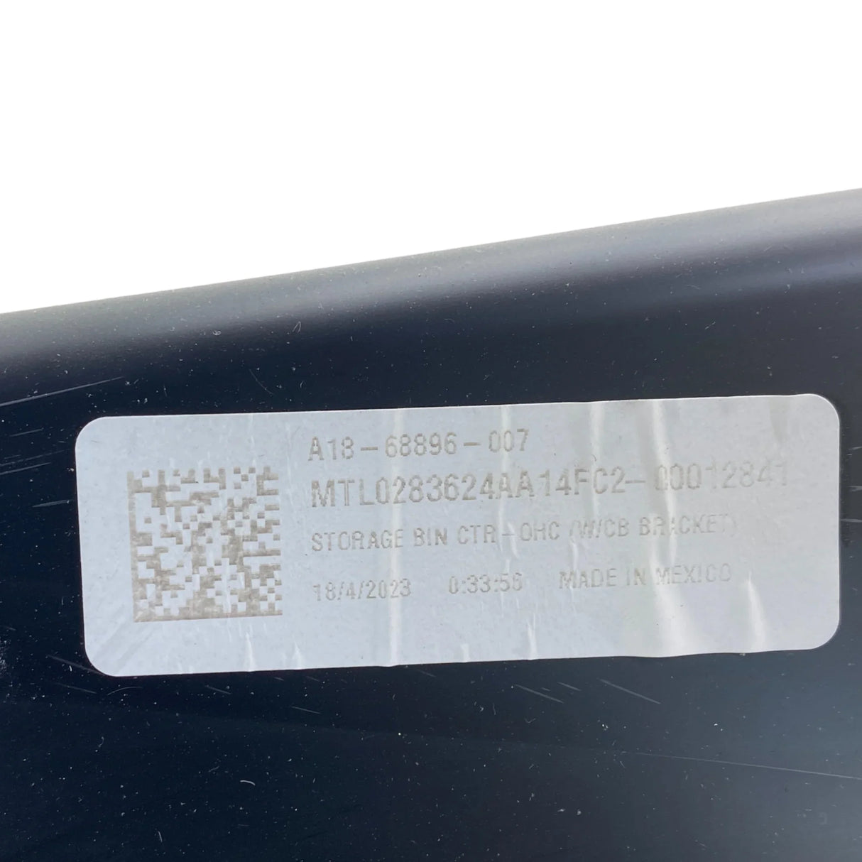 A18-68896-007 Genuine Freightliner Overhead Bin Storage Console With Cab