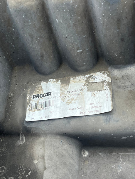 R52-6050 Genuine Kenworth Left Hand Inner Fender Liner