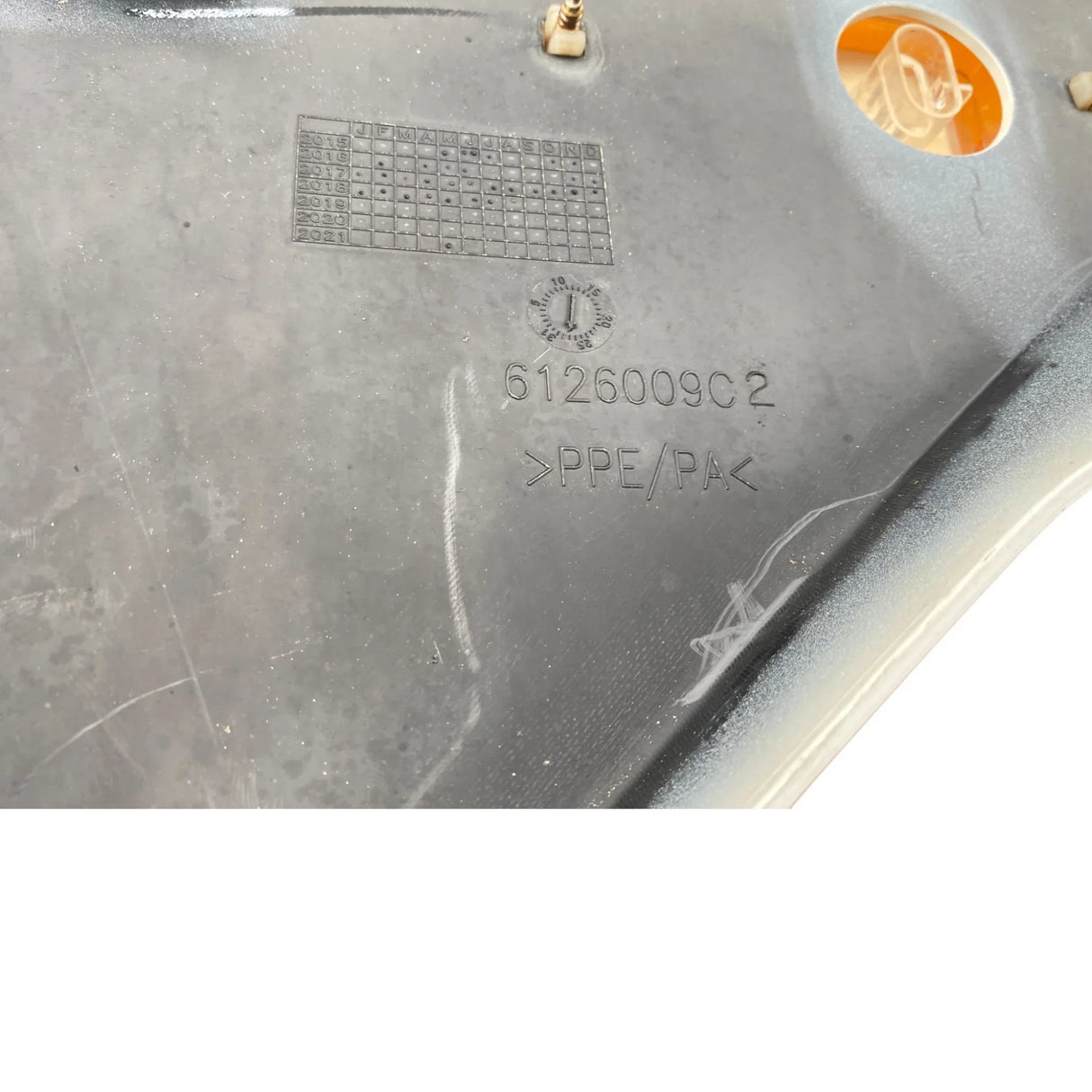 6126009C2 Genuine International Right White Cab Exterior Trim Panel