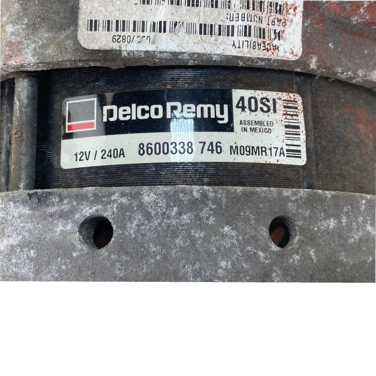 8600338 Genuine Delco Remy Alternator 12V 240A - Second Truck Parts