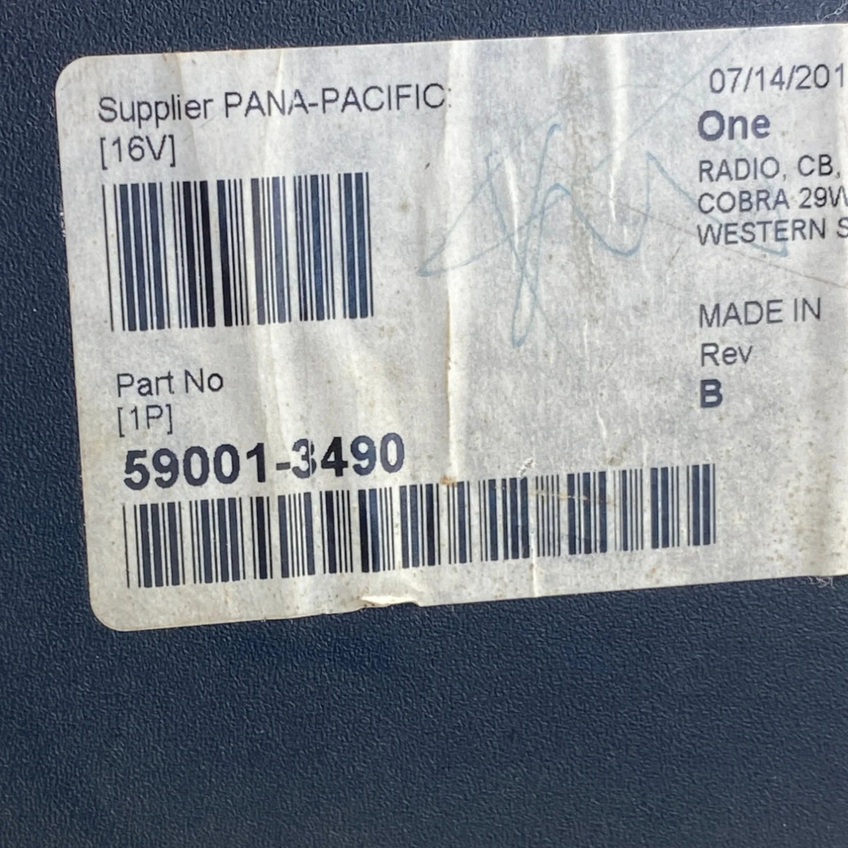 59001-3490 Genuine Cobra CB Radio - Second Truck Parts