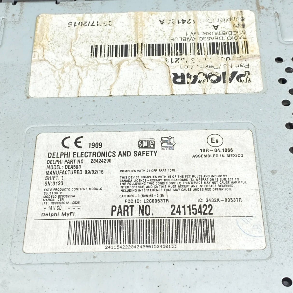 24115422 Genuine Paccar Radio