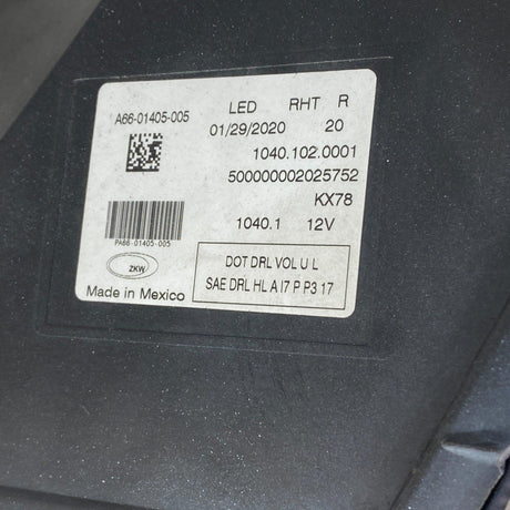 A66-01405-005 Genuine Freightliner Led Headlamp Assembly - Second Truck Parts