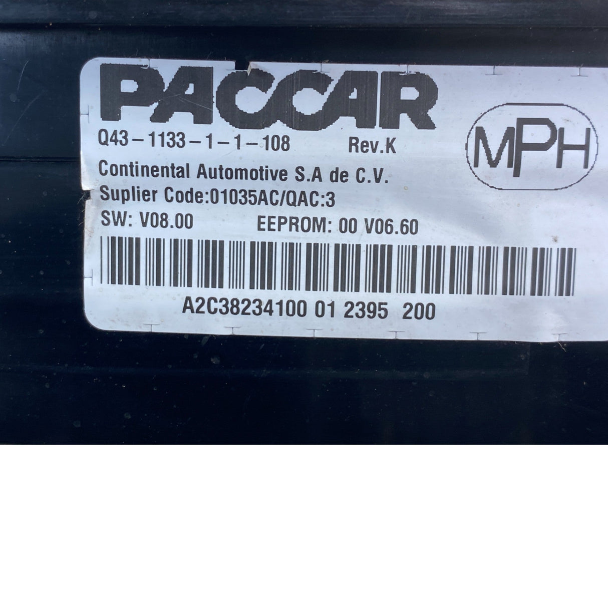 Q43-1133-1-1-110 Genuine Paccar Instrument Cluster Gauge