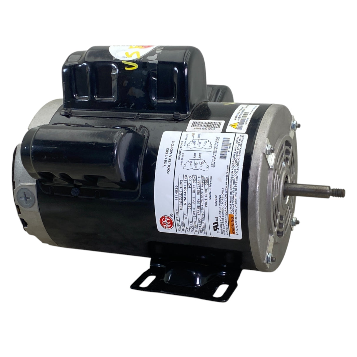 1114039 Genuine US Motors SPA Motor B63Gzadt-1082 Model