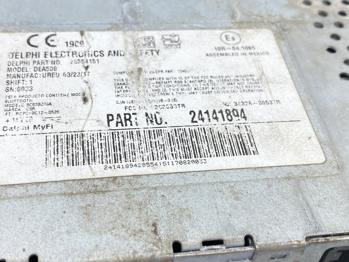 24141894 Genuine Volvo Bluetooth Radio