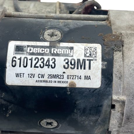 61012343 Genuine Delco Remy Starter Motor Assembly 12V 39MT - Second Truck Parts