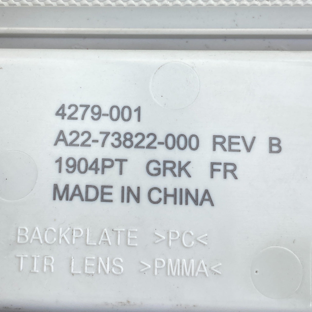 A22-73822-000 Genuine Freightliner Rear Dome Light Clear Lens
